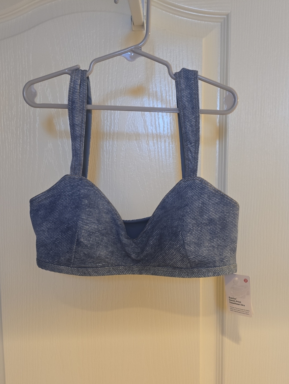 Lululemon Everlux Denim Sweetheart Bra XS